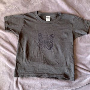 UNIQUE hand-stamped baby tee